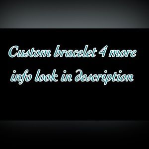 custom beaded handmade bracelet